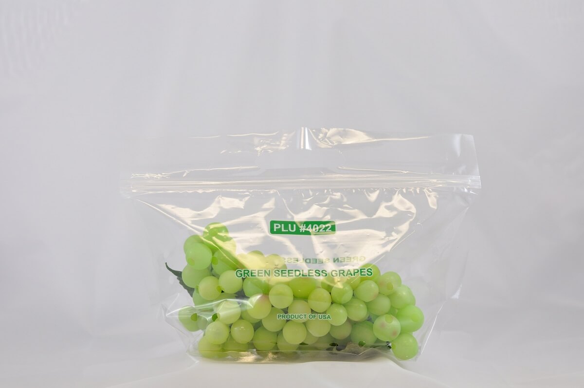 Featured image for “Green Laminated Pouch Kroger/Wegman Grape Bag”